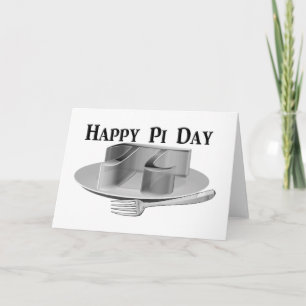 Happy Pi Day - Pi on a Silver Platter Card