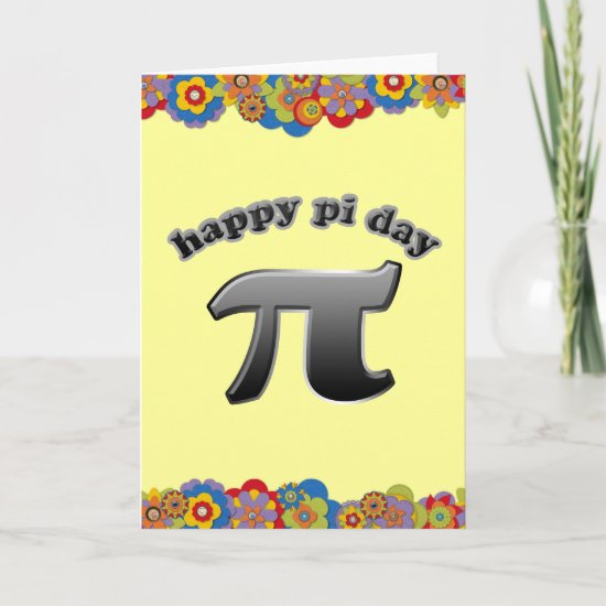 Happy Pi Day | Pi Symbol for Math Nerds March 14 Card