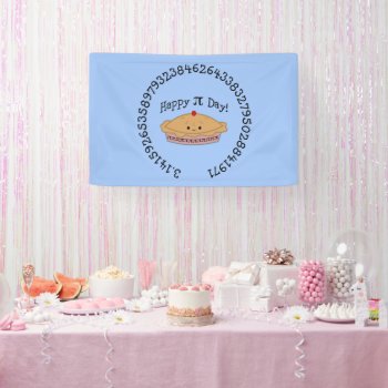 Happy Pi Day Pie Banner by Egg_Tooth at Zazzle