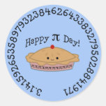 Happy Pi Day Pie Classic Round Sticker