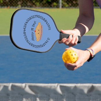 Happy Pi Day Pie Pickleball Paddle by Egg_Tooth at Zazzle