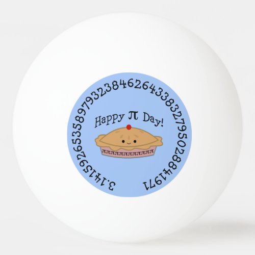 Happy Pi Day Pie Ping Pong Ball