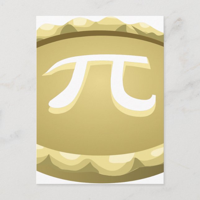 happy pi day pie postcard (Front)