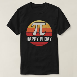 Happy Pi Day Retro Vintage Math Teacher Students T-Shirt