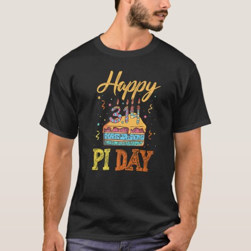 Happy Pi Day Symbol Piece of Pie Math  Science Pun T_Shirt