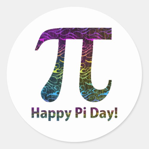 Happy Pi Day Tees and Gifts Classic Round Sticker