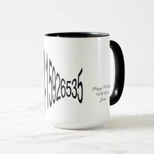 Happy Pi Day With Love Pi Digits 3.1415926535 Mug