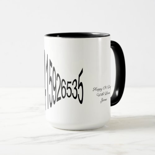 Happy Pi Day With Love Pi Digits 31415926535 Mug