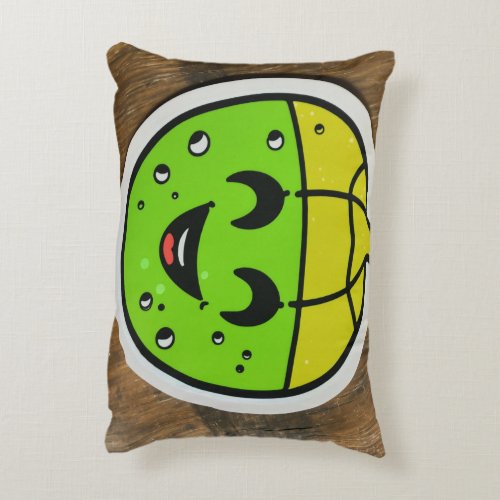 Happy Pickleball Minimalist Joy Playful Accent Pillow
