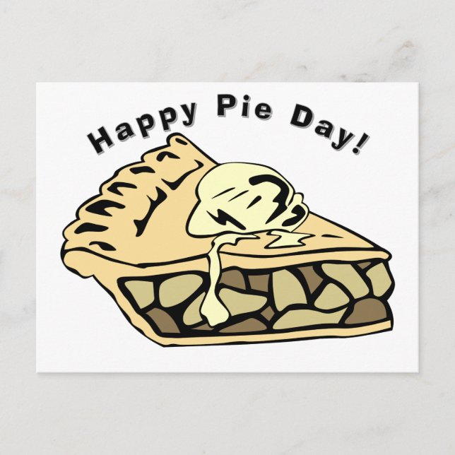 Happy Pie Day - Apple Pie Postcard (Front)