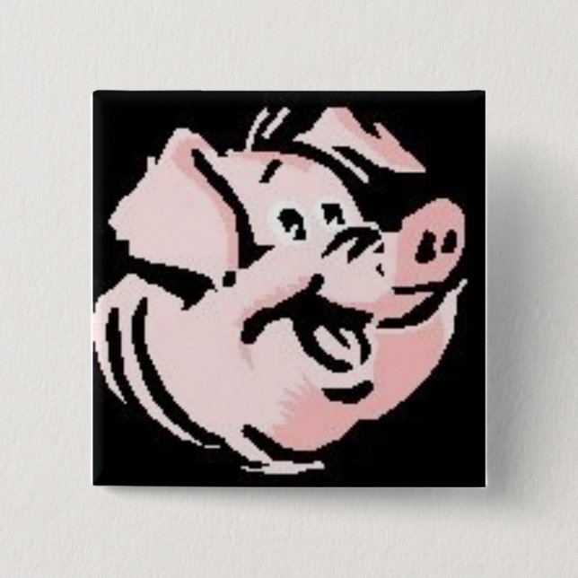 Happy Pig Button (Front)