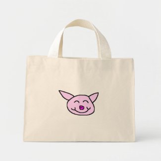 Happy Pig Canvas Bags
