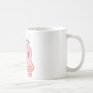 Happy Pig Chef Holding A Platter Sign Coffee Mug