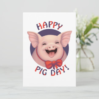 Happy Pig Day! Holiday Card