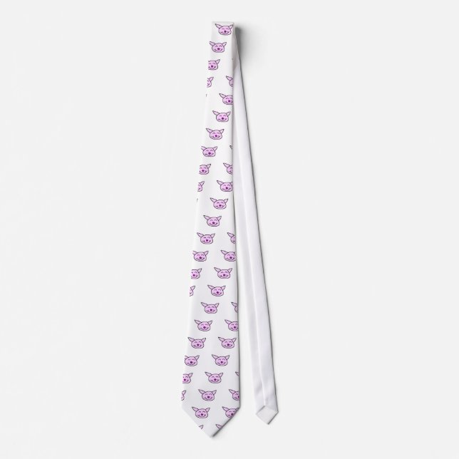 Happy Pig, Happy Pig, Happy Pig, Happy Pig, Hap... Tie (Front)