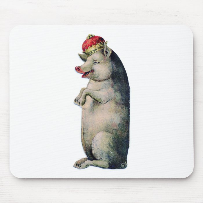 Happy pig king mousepads