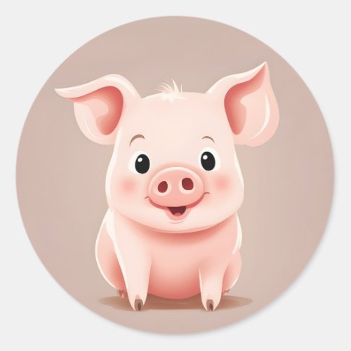 Happy Pig Sticker