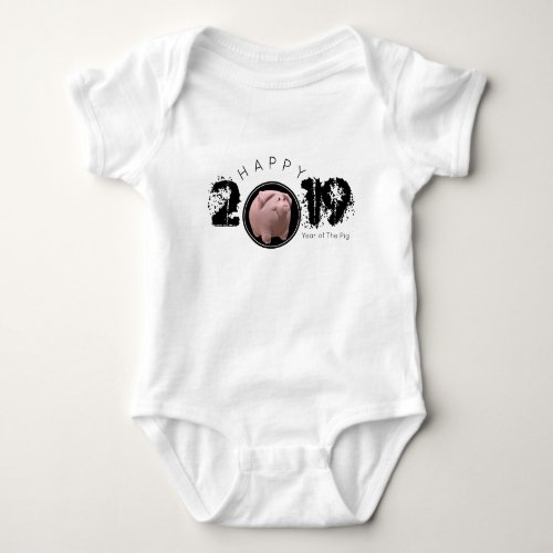 Happy PIg Year 2019 Original 3D Baby Bodysuit