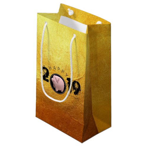 Happy PIg Year 2019 Original 3D golden S Gift Bag