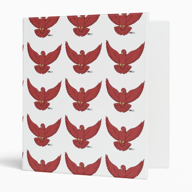 Happy Pigeon 3 Ring Binder (Front/Inside)