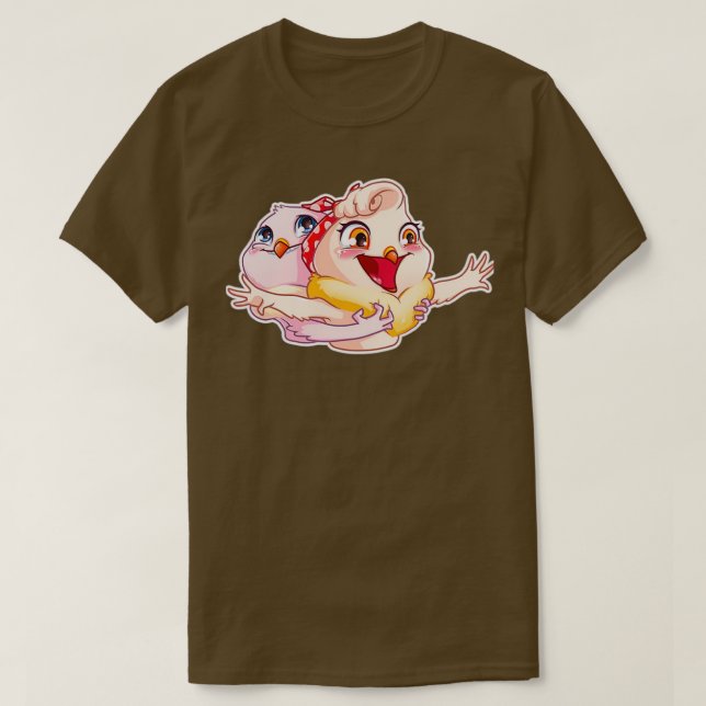 Happy Pigeons 2 T-Shirt (Design Front)