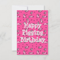 Happy Pigging Birthday Funny Card