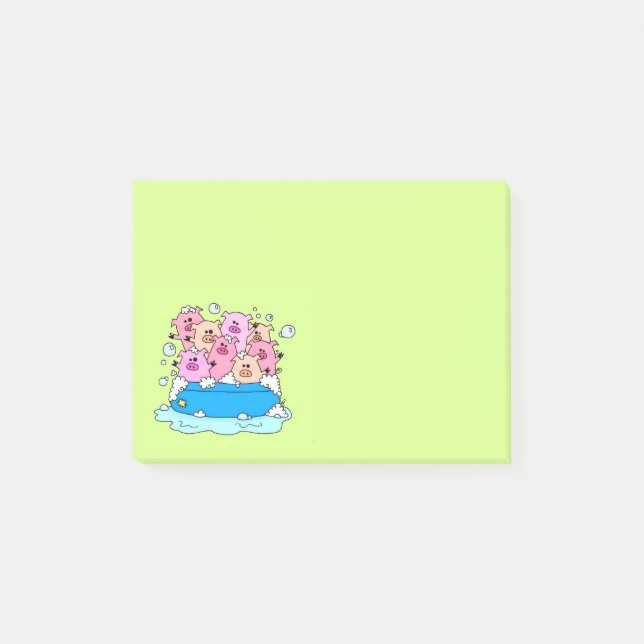 Happy Pigs Sticky Notes (Front)