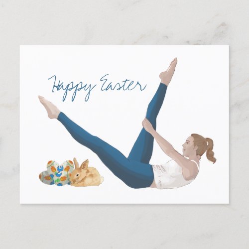 Happy Pilates Easter Postcard
