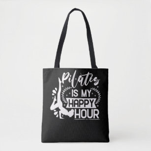 Happy Pilates Instructor Girl Funny Pilates Lover Tote Bag