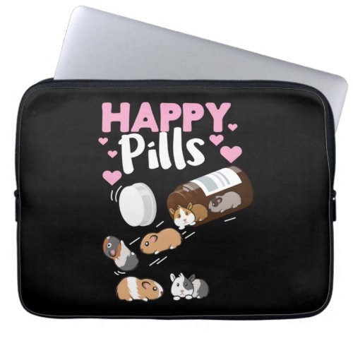 Happy Pill Guinea Pig Laptop Sleeve