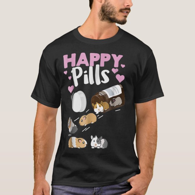 Happy Pill Guinea Pig Tee Guinea Pig  (Front)