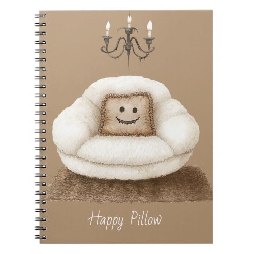 Happy Pillow Chandelier Halloween Notebook