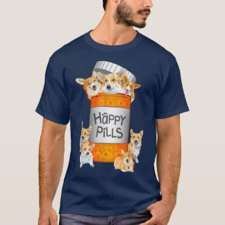 Happy Pills Corgi T-Shirt