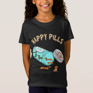 Happy Pills Dachshund, Dog Lover Gift T-Shirt