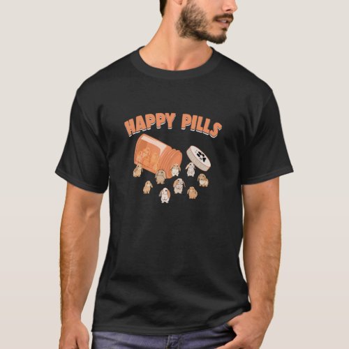 Happy Pills Holland Lop Bunny Funny Rabbit Breed T_Shirt