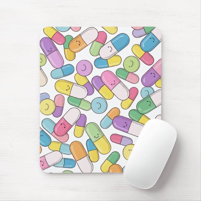 Happy Pills - Mouse Pad (With Mouse)