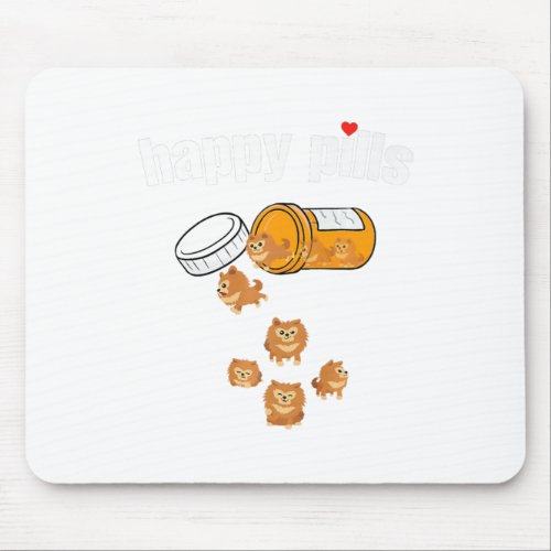 Happy Pills Pomeranian Premium Mouse Pad