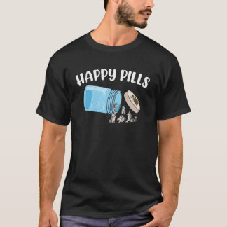 Happy Pills Siberian Husky Paw Canine Dog Humor T-Shirt