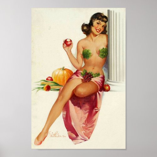 Happy Pin Up Poster