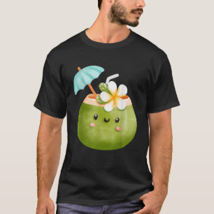 Happy Pina Colada Aloha Beaches Hawaii Hawaiian T  T-Shirt