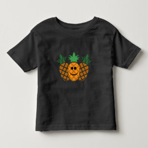 Happy Pineapple Design - Toddler Fine Jersey T-Shi T-shirt
