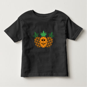 Happy Pineapple Design - Toddler Fine Jersey T-Shi Toddler T-shirt