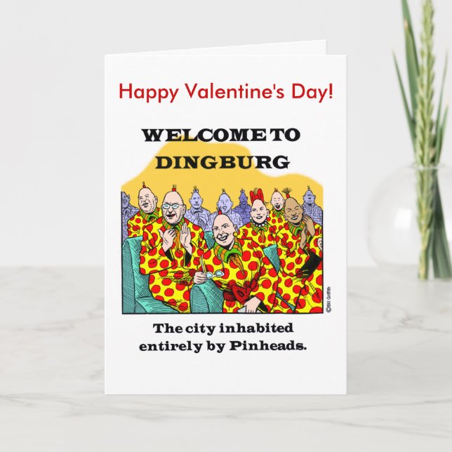 Happy Pinhead Valentine's Day! Holiday Card (Front)