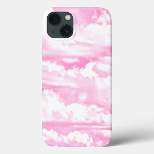Happy Pink Clouds Case-Mate iPhone Case (Back)