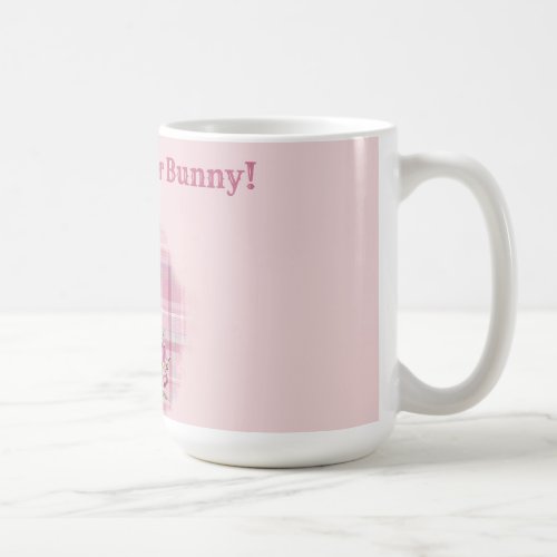 Happy Pink Easter Bunny Mug