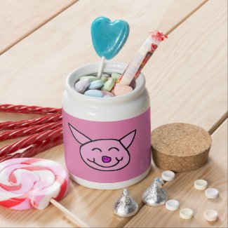 Happy Pink Pig - Hoodoo Rootwork Jar Candy Jars