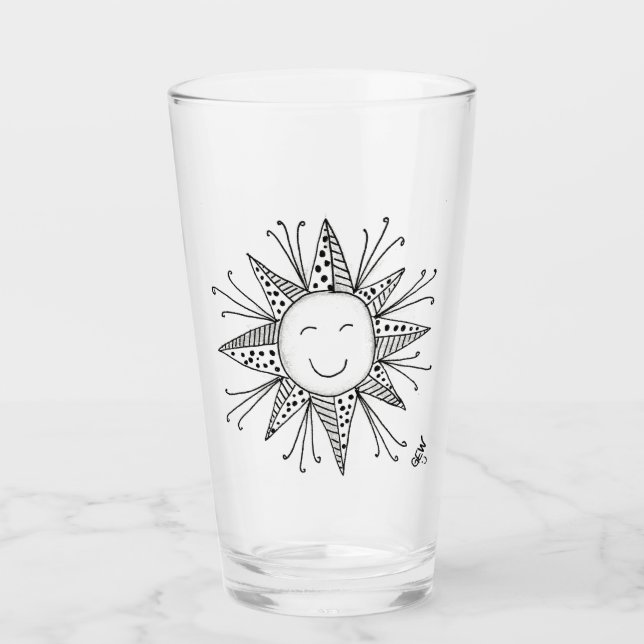 Happy Pint Glass (Front)