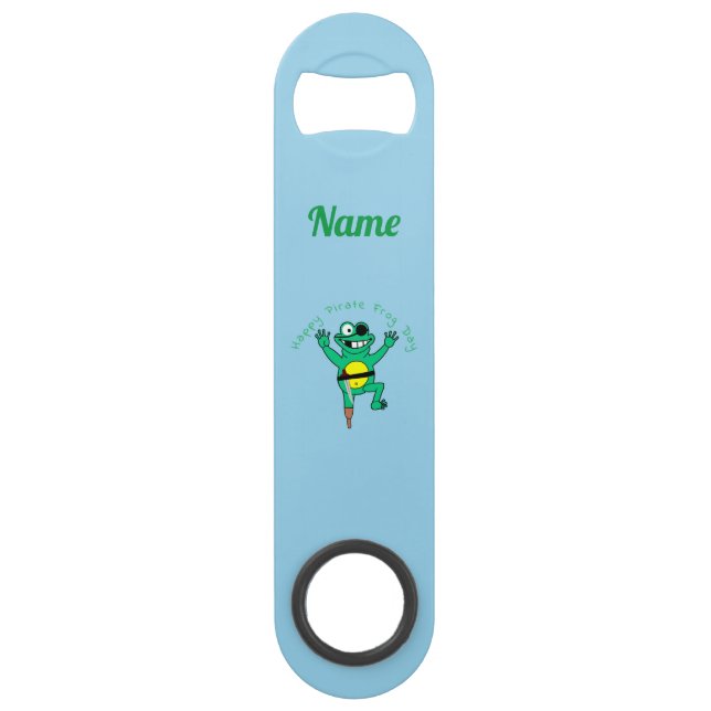 Happy Pirate Frog Day Thunder_Cove  Bar Key (Front)