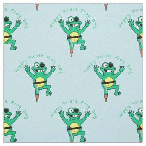 Happy Pirate Frog Day Thunder_Cove  Fabric