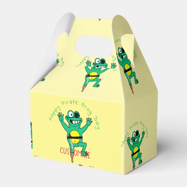 Happy Pirate Frog Day  Thunder_Cove Favor Boxes (Front Side)